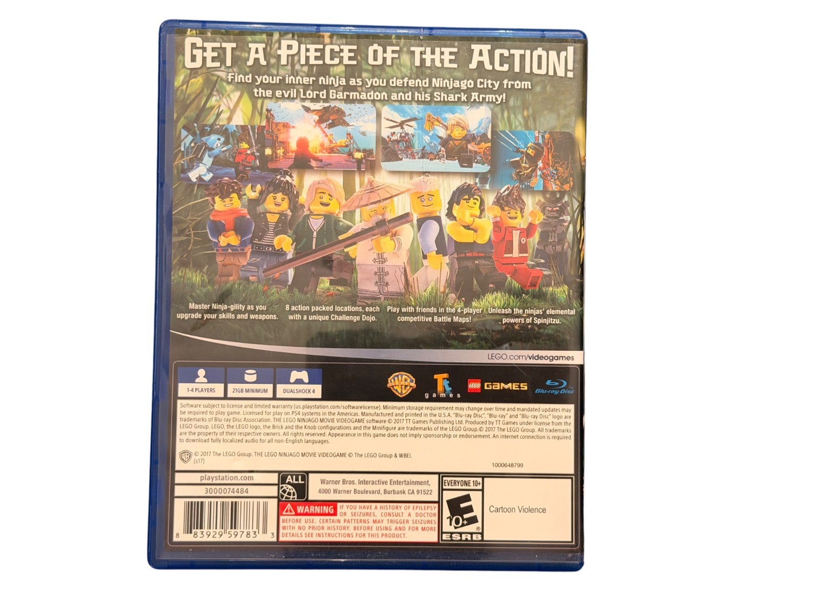 The LEGO Ninjago Movie Videogame (Sony PlayStation 4 PS4, 2017) – Complete – CIB