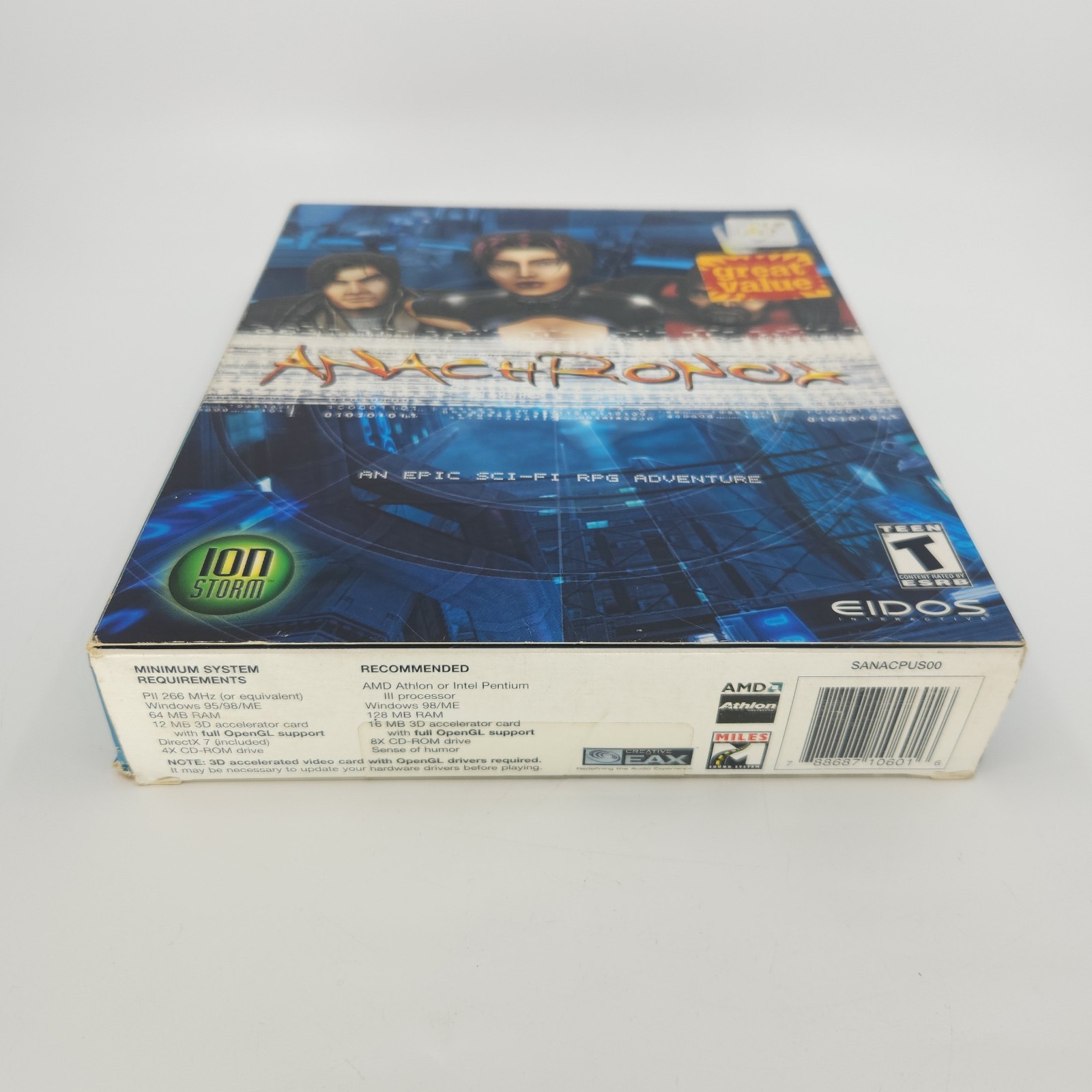 Anachronox – Big Box – PC Game – Complete CIB + Original Receipt – 2001 – EIDOS