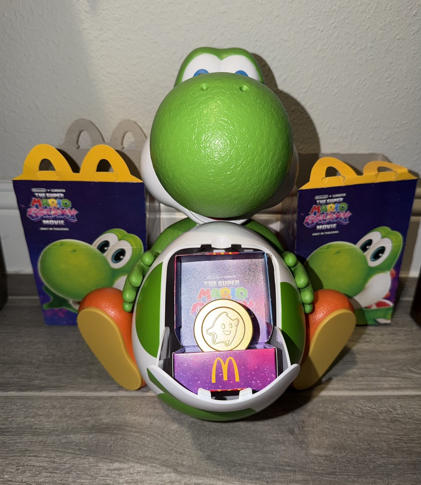 26 McDonald’s Super Mario Galaxy Luma Coin Germany Yoshi figure is not include