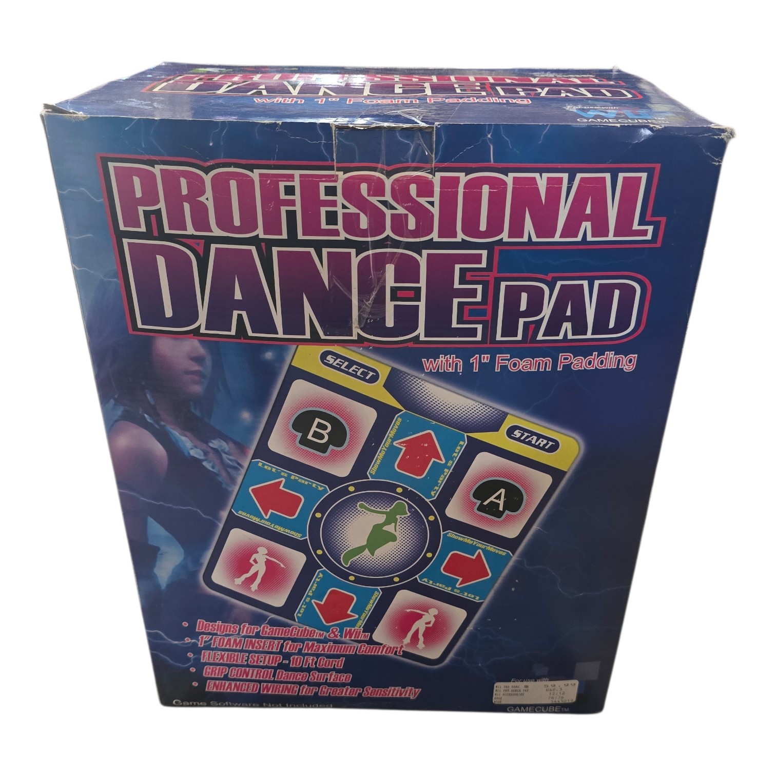 Vintage HGV2 DDR Dance Pad & Padding #W508 Use With GameCube And Wii
