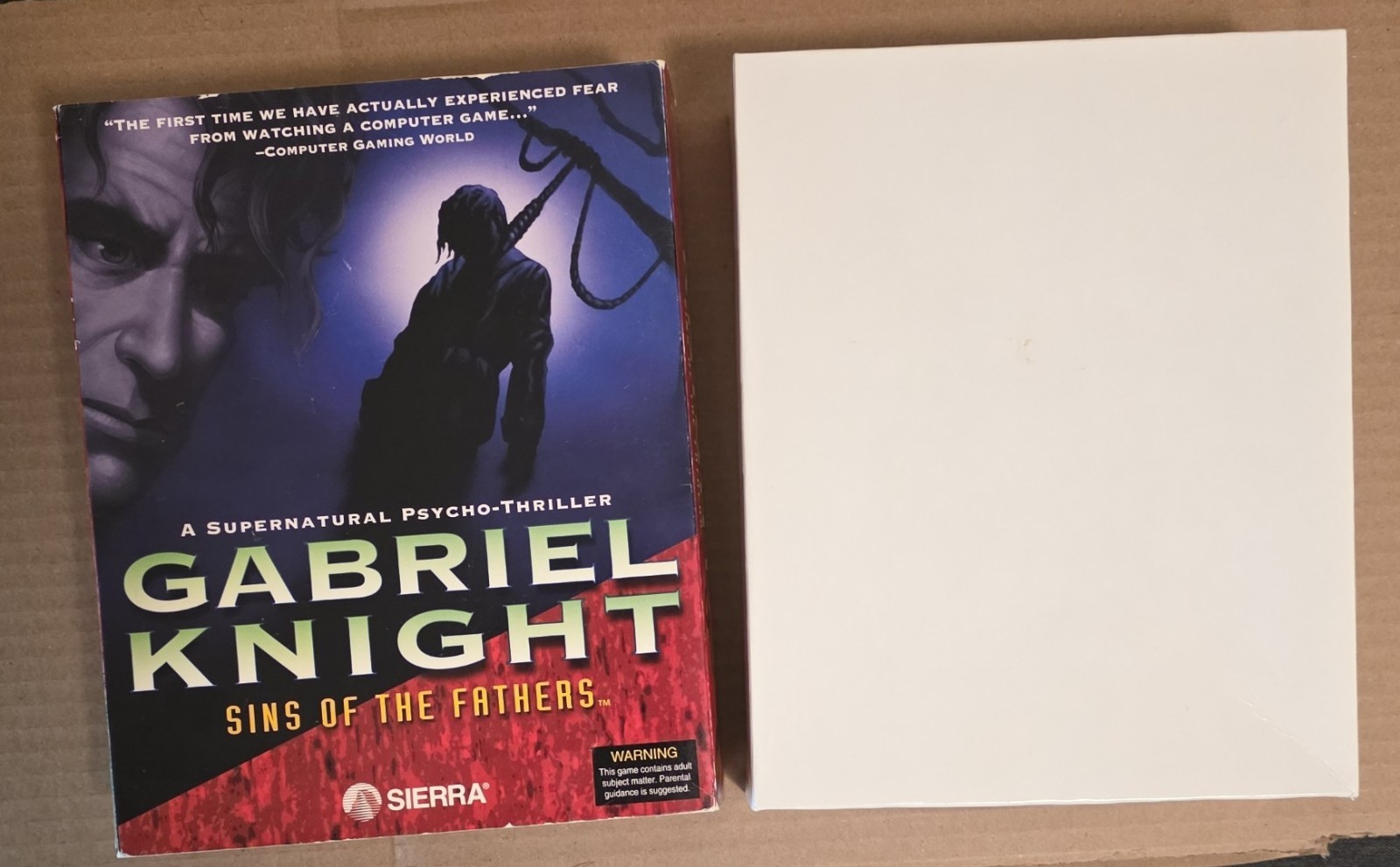 1993 Gabriel Knight: Sins of the Fathers Big Box Sierra 3.5” MS-DOS Win 3.1 PC