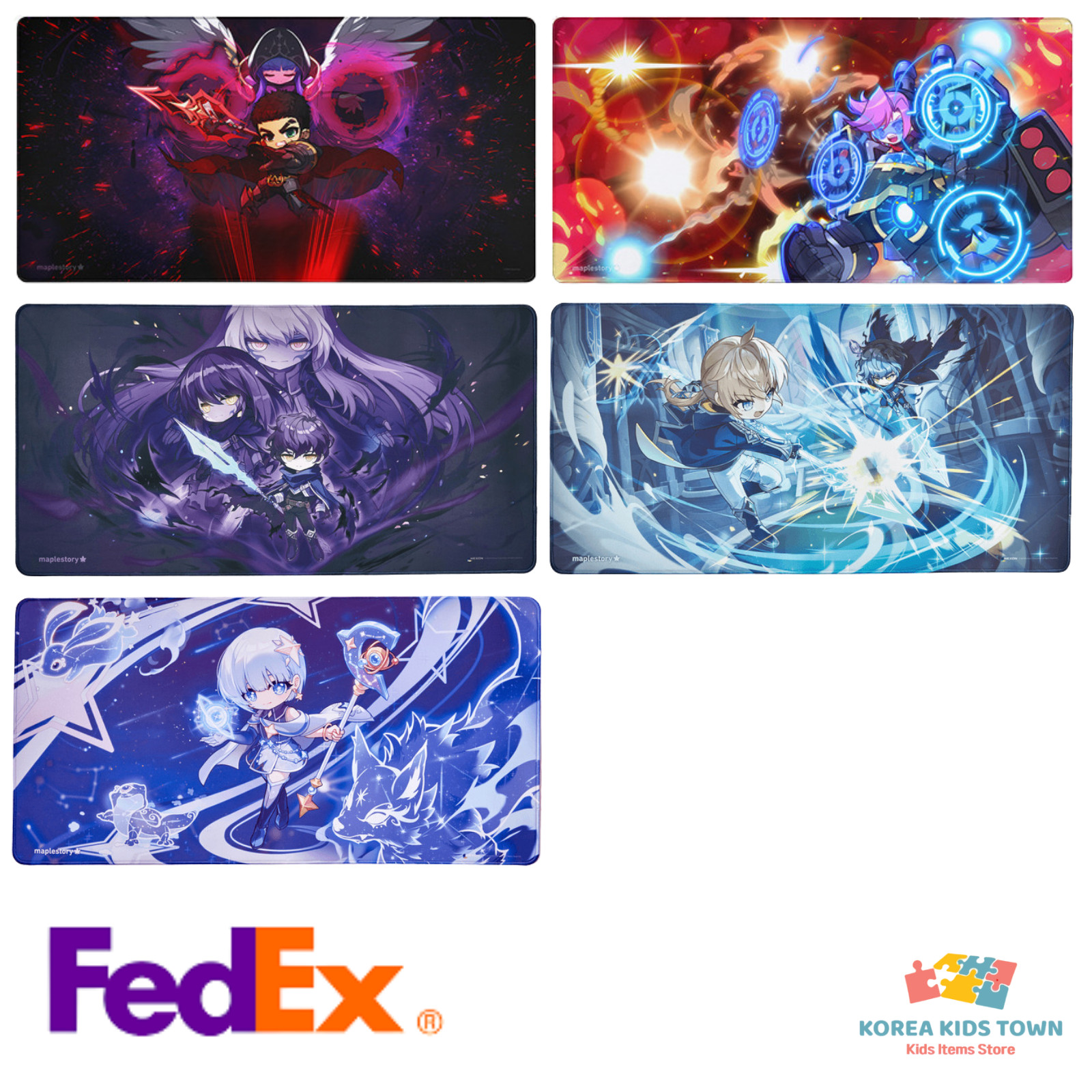 MapleStory Official All Characters Large Mouse Pad Desk Mat