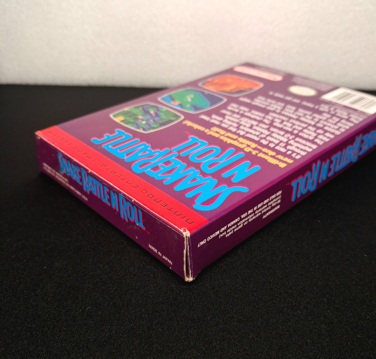 Snake Rattle n Roll (Nintendo NES, 1990) Box Only Very Good Condition