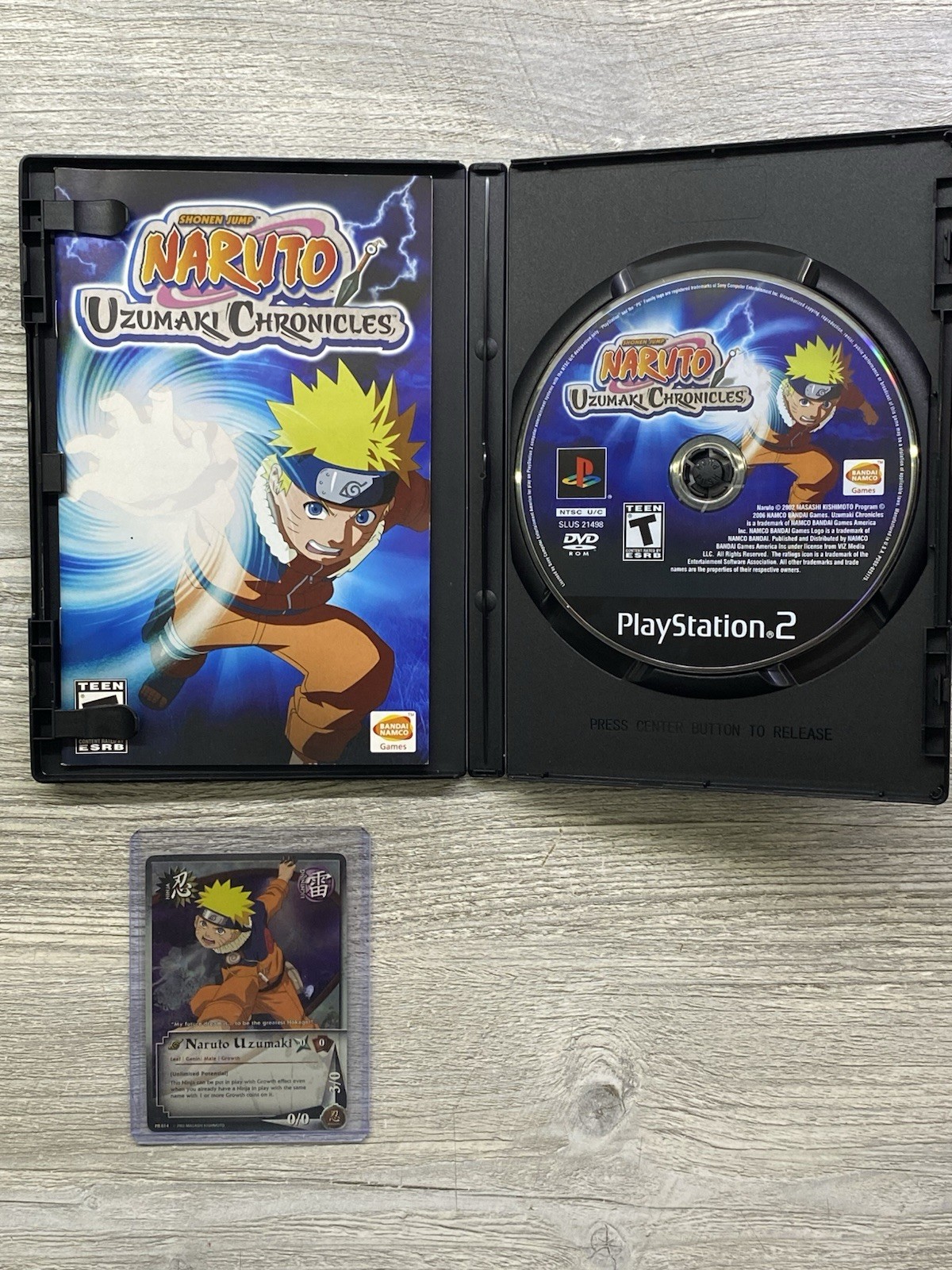 Naruto Uzumaki Chronicles PlayStation 2 PS2 – CIB + PROMO CARD! Clean+Mint Disc!