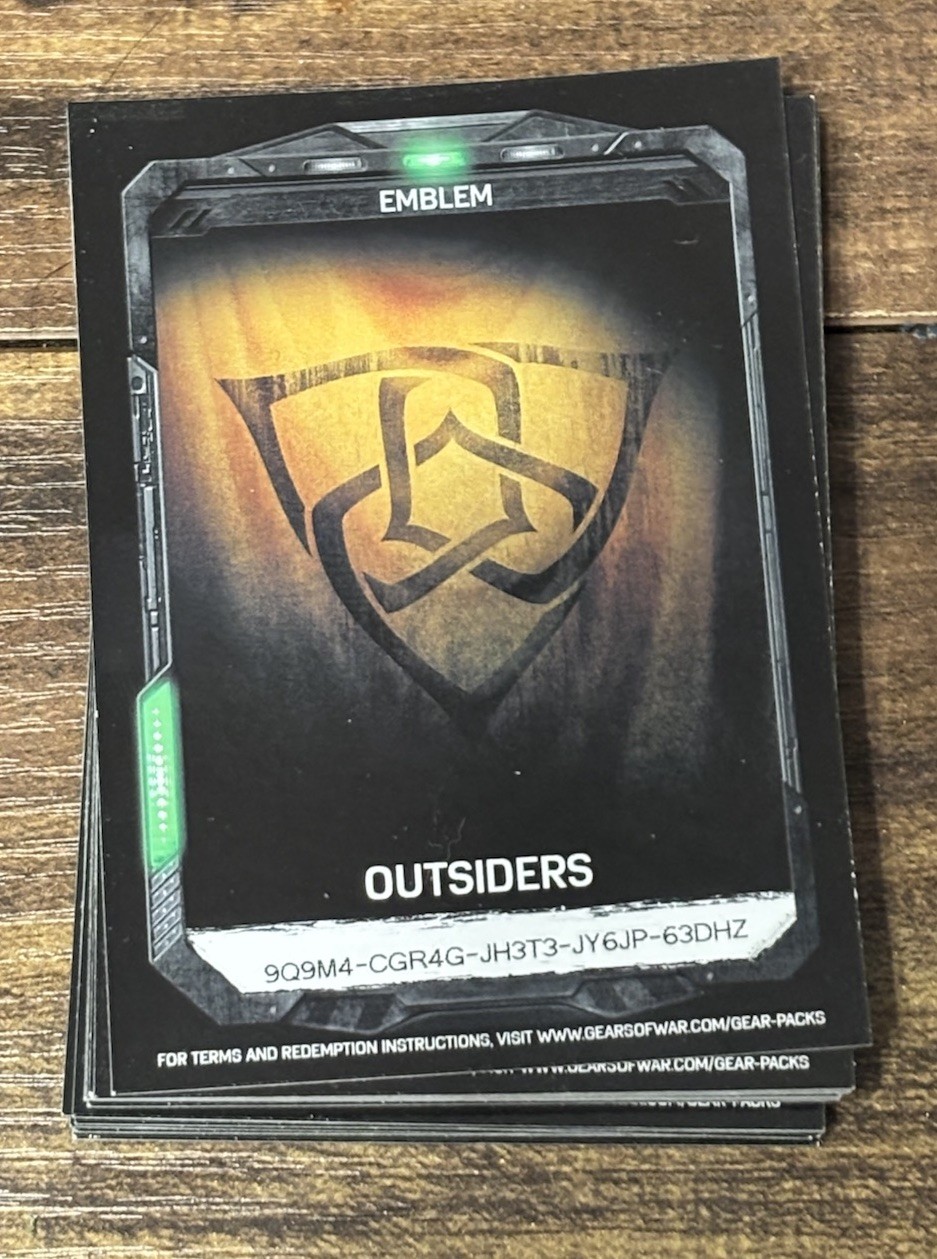 Gears of War 4 Promo Cards Bulk Lot 205 Pc Reyna Lancer Horde Bounty Stickers
