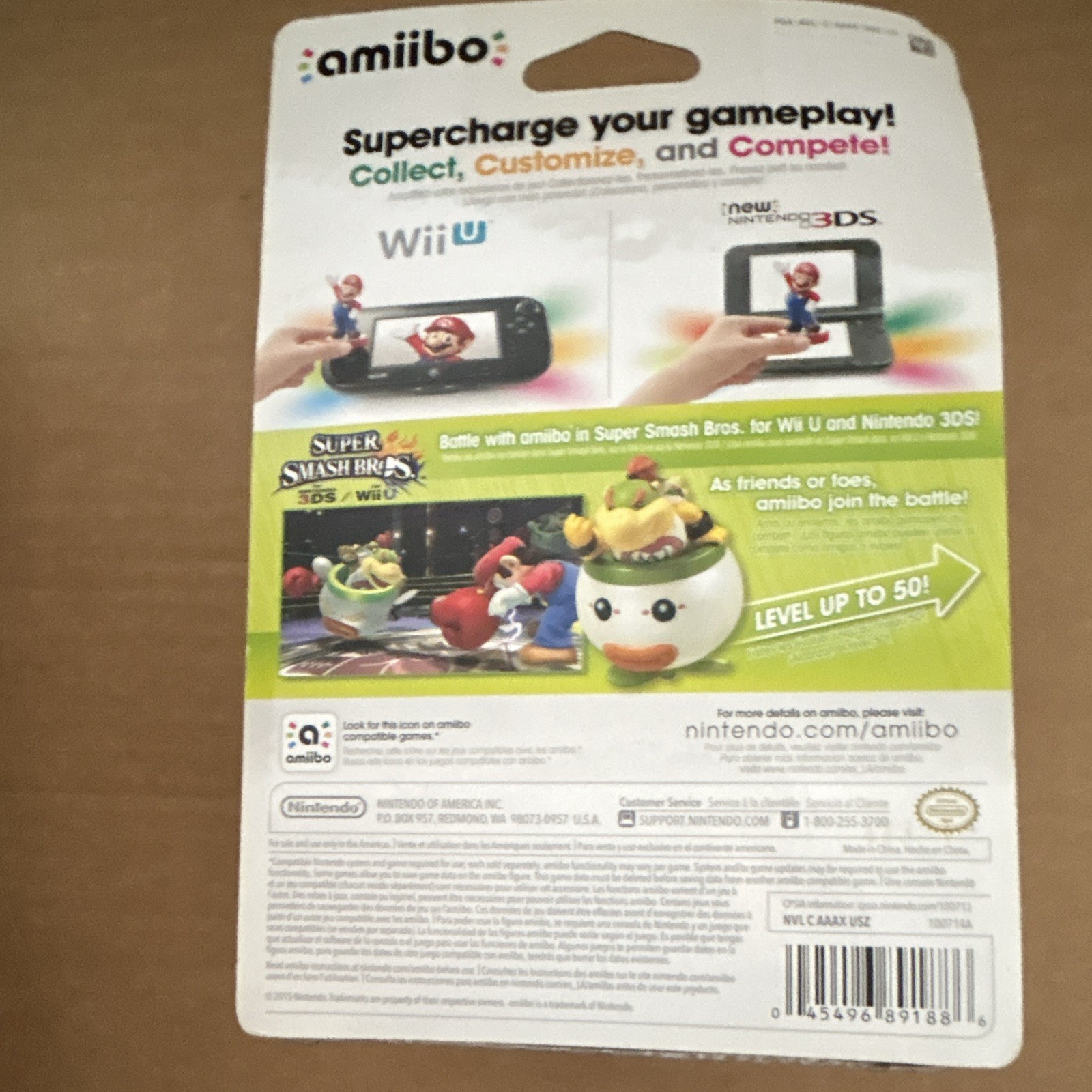 Nintendo amiibo Super Smash Bros. Bowser Jr. Figure Boxed NVL-C-ABAX-USZ