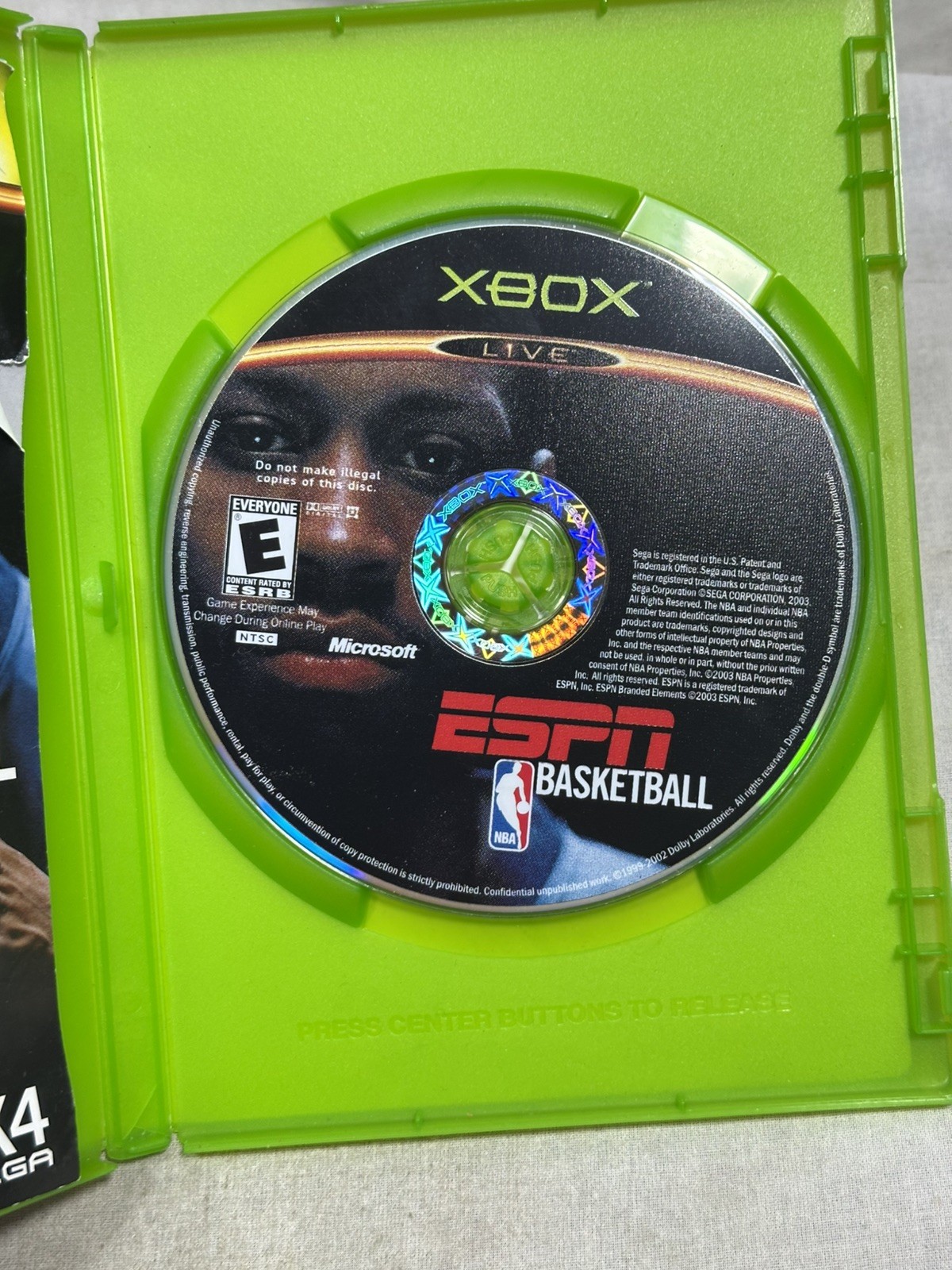 ESPN NBA Basketball (Microsoft Xbox, 2003) Complete and Tested