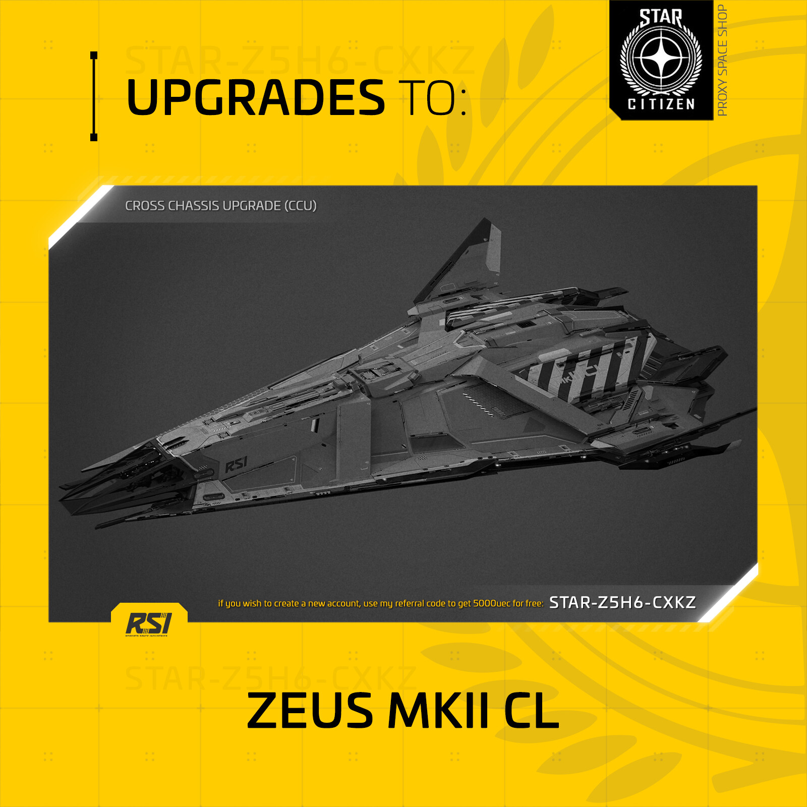 Star Citizen – RSI ZEUS MK II CL – UPGRADE – (CCU)