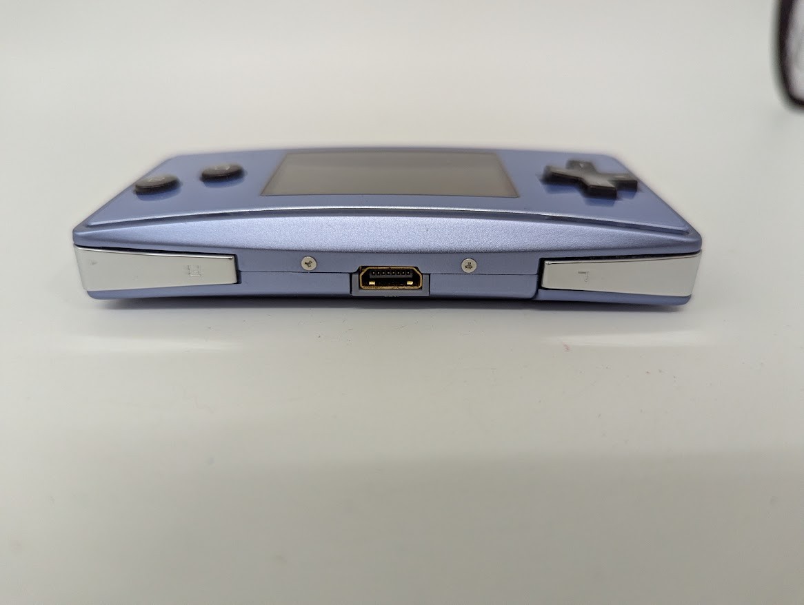 B26 Nintendo Gameboy micro console Blue Japan w/box manual pouch fx