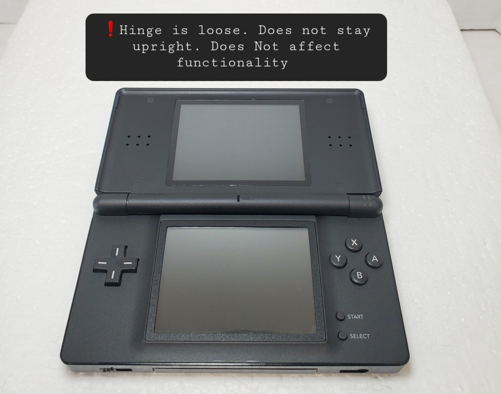 Nintendo DS Lite Onyx Black (USG-001) w OEM Accessories Bag & 3🔥 Games TESTED✅️