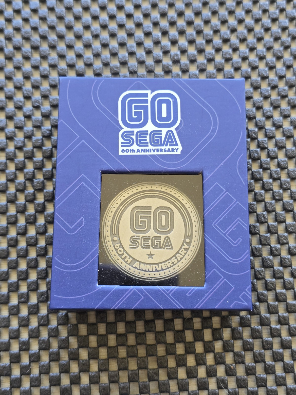 Sonic Hedgehog GO SEGA 60th Anniversary Coin Medal Rare GENESIS SATURN DREAMCAST