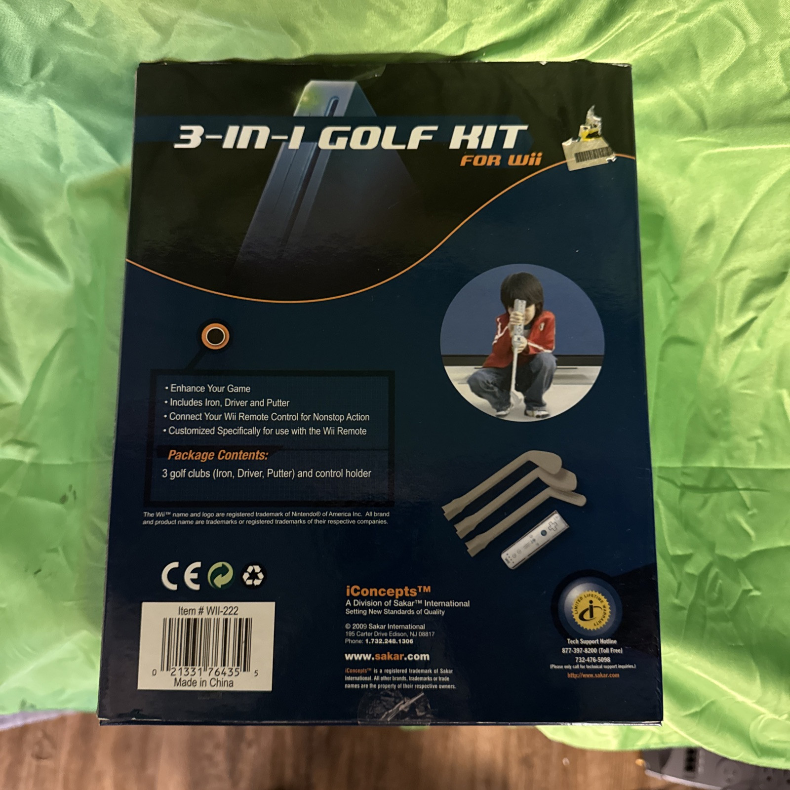 3 in 1 Golf Kit for wii. Brand new. unopened box