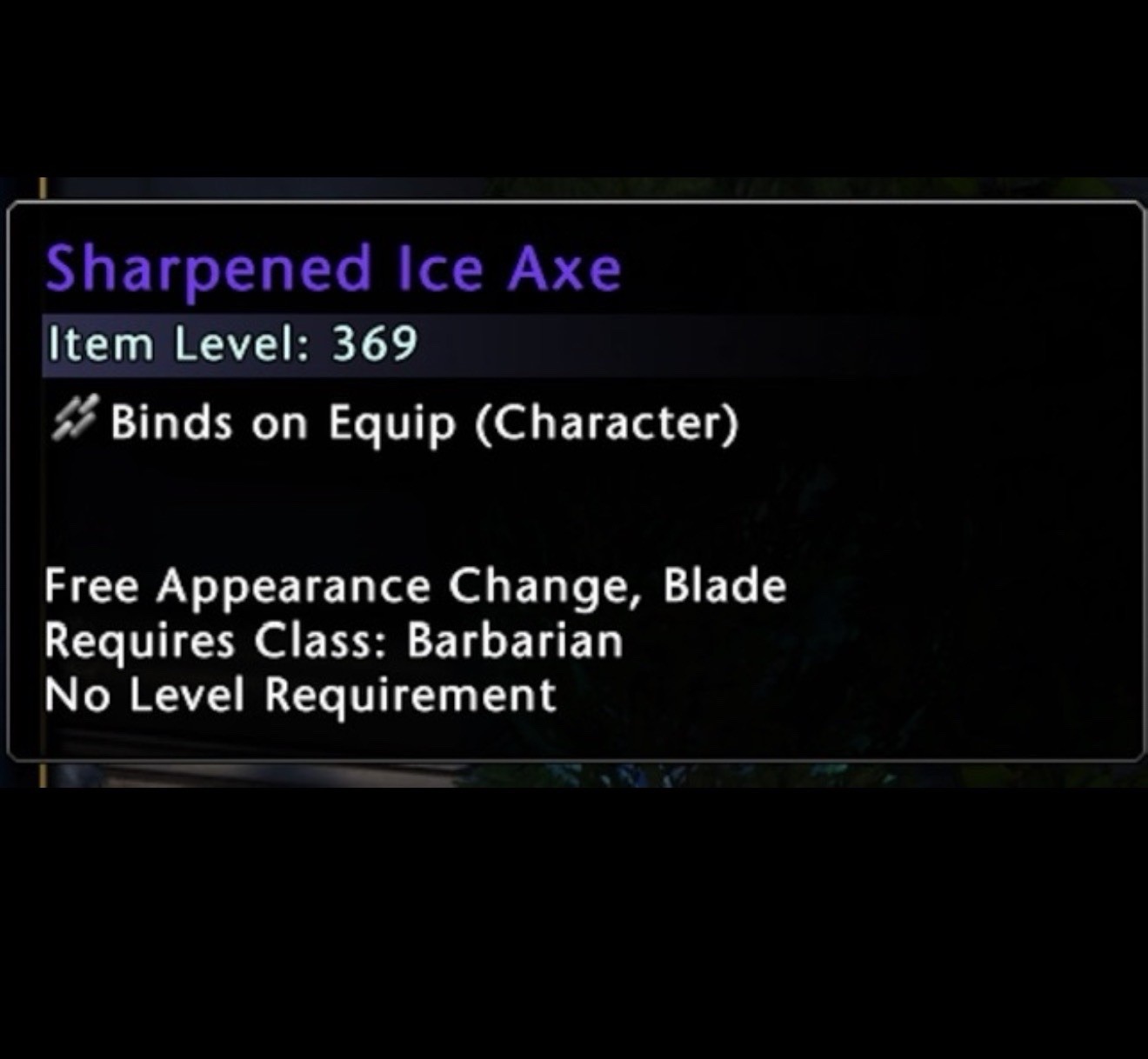 NEVERWINTER MMORPG⭐2013 LEGACY TRANSMUTE BLACK ICE AXE ⭐In-Game Content XBOX AD