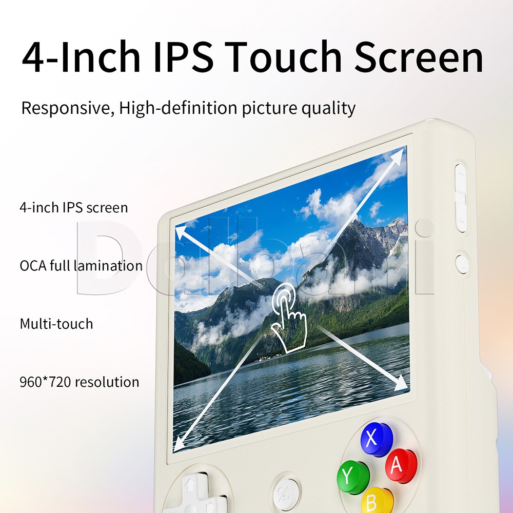 RG406V Anbernic White Retro Handheld Game Console Android 13 4-inch 128GB