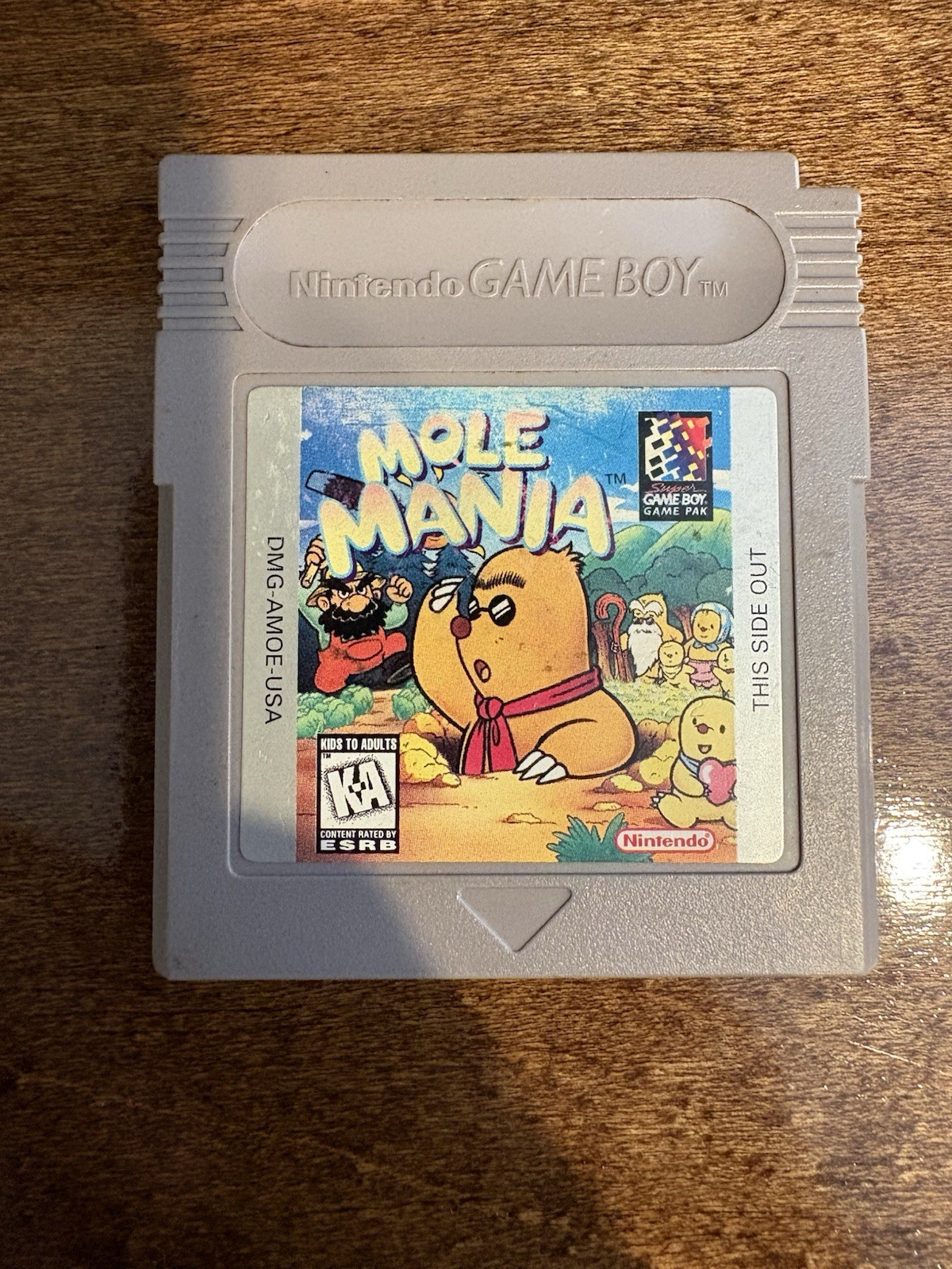Mole Mania Nintendo Game Boy