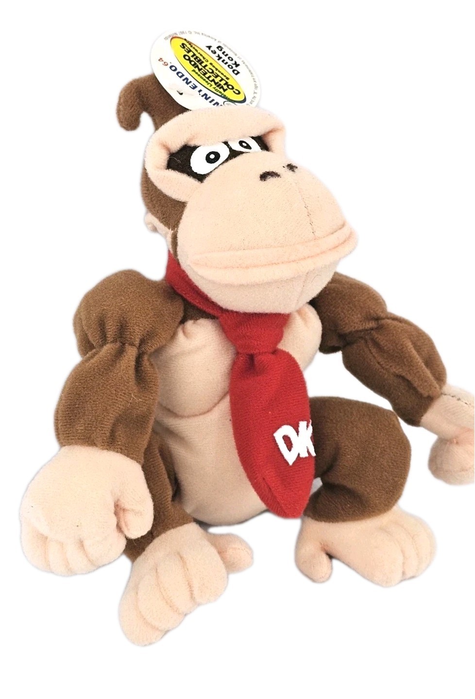 Vintage Nintendo 64 Donkey Kong Beanbag Plush + Hang & Tush Tag (BD&A, 1997) Toy
