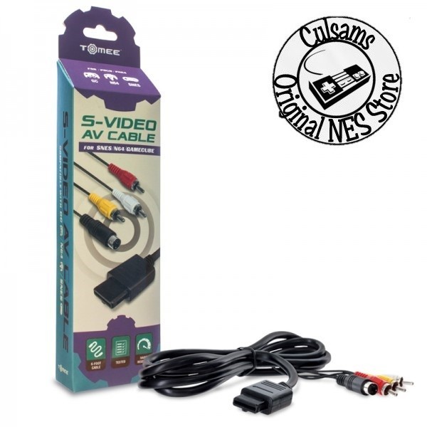 Tomee S-Video AV Cable for SNES Super Nintendo N64 GameCube