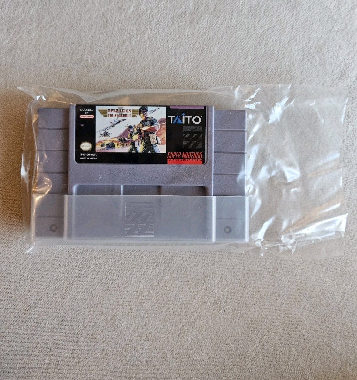 OPERATION THUNDERBOLT SNES SUPER NINTENDO COMPLETE IN BOX GREAT CONDITION!