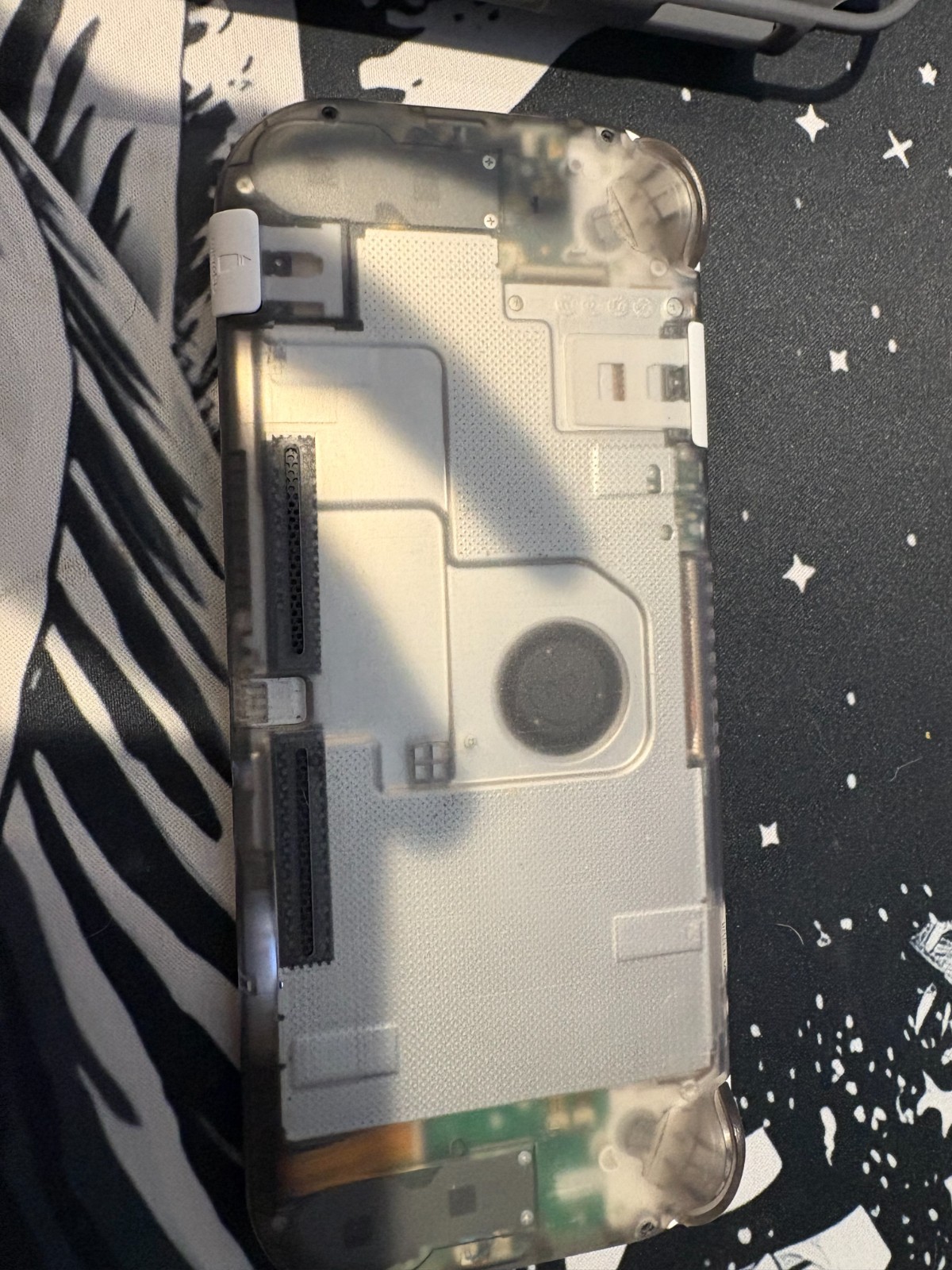 Custom Nintendo Switch Lite Bundle – Matte White & Translucent Smoke Black 128GB