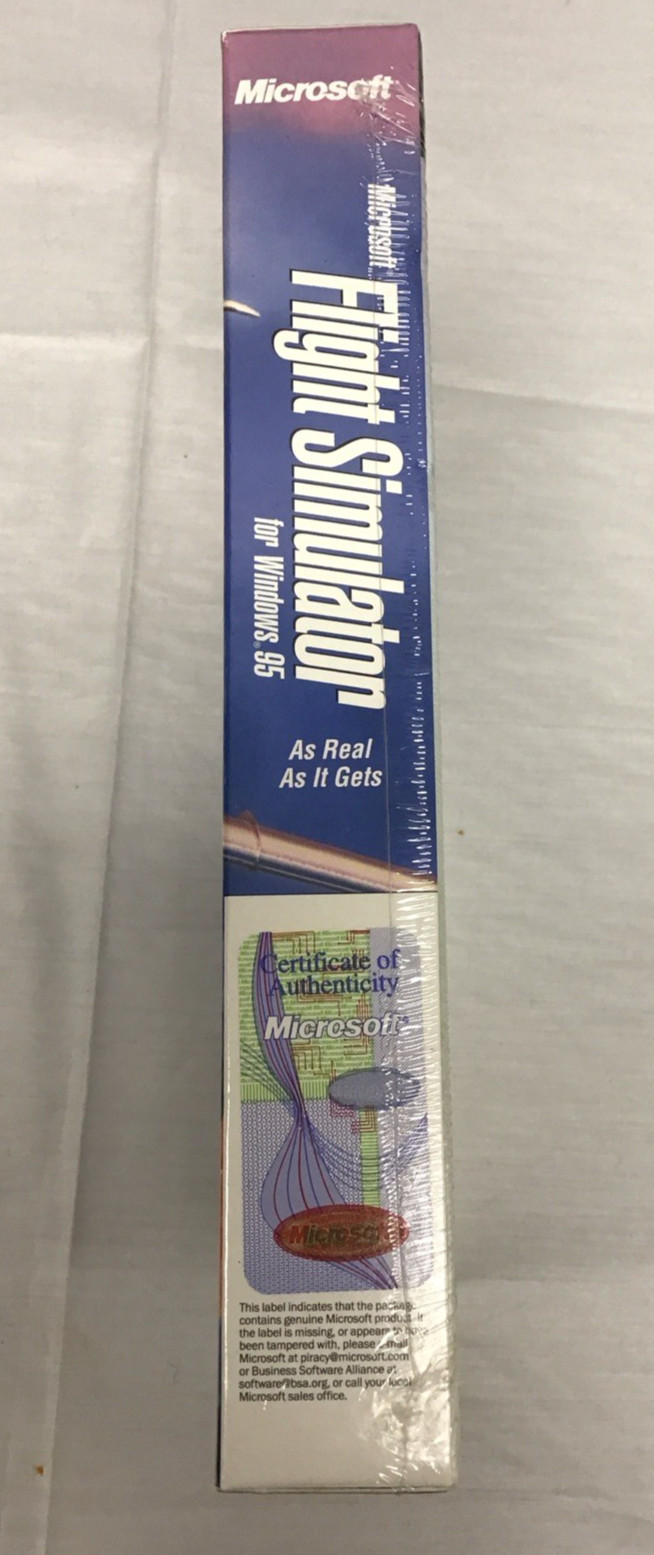NEW Microsoft Flight Simulator Version 6.0 for Windows 95 PC SEALED COLLECTABLE