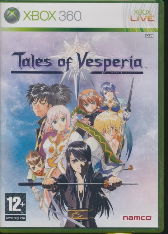 Tales Of Vesperia w/ Manual XBOX 360 fantasy RPG role-playing game! PAL IMPORT