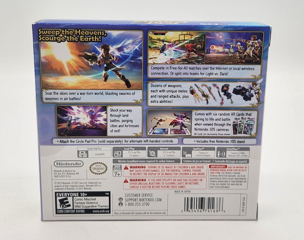 Kid Icarus Uprising (nintendo 3DS, 2012) Brand New Factory Sealed US Version