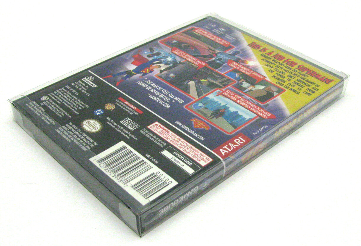 50X NINTENDO GAMECUBE CIB GAMES – CLEAR PLASTIC PROTECTIVE BOX PROTECTORS CASE