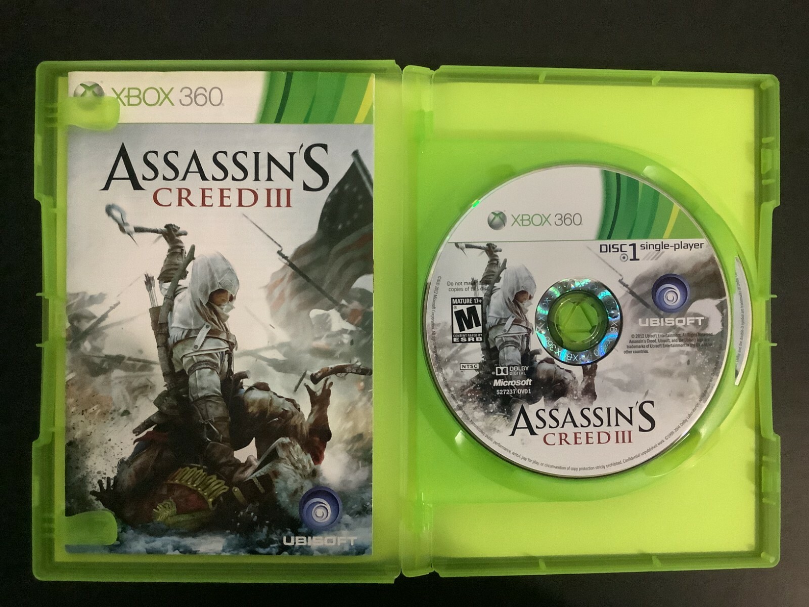 Assassin’s Creed III 3 Xbox 360 Complete w/ Manual – Good Shape