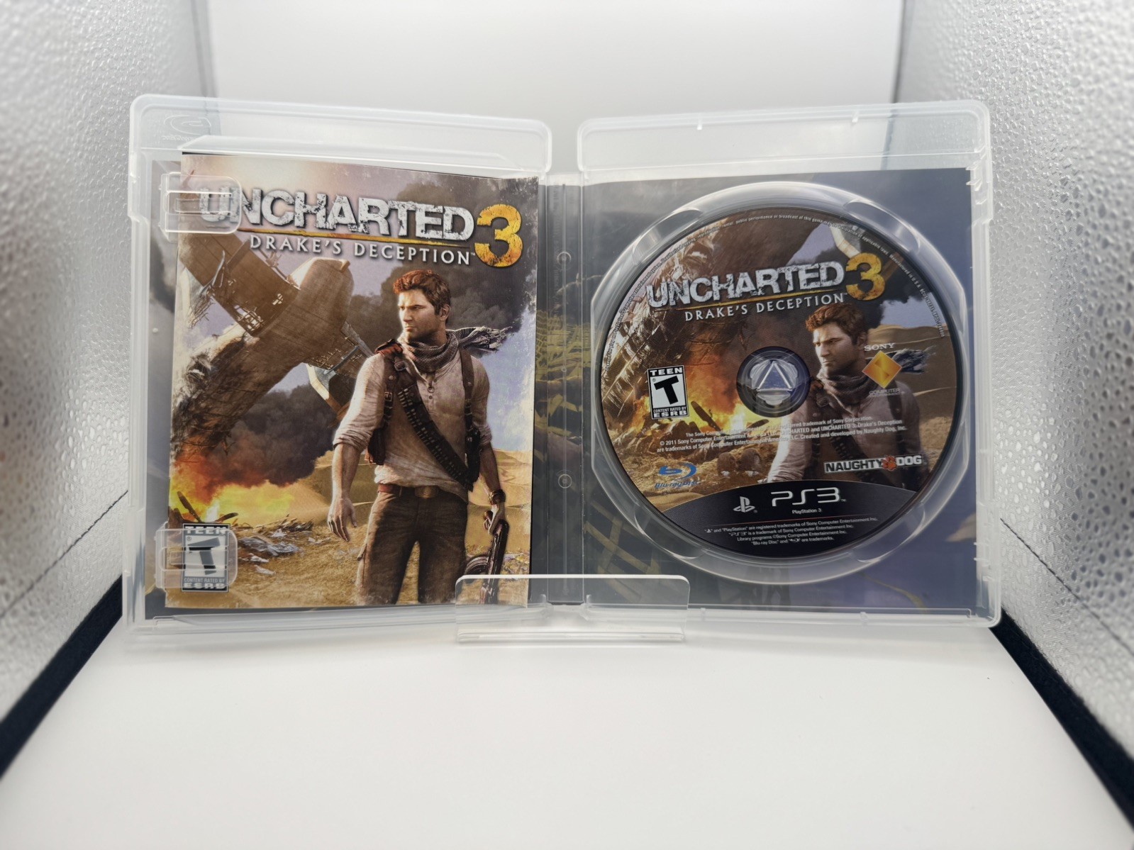 Uncharted 1, 2 & 3 (Sony PlayStation 3) Black Label Trilogy Complete w/ Manuals