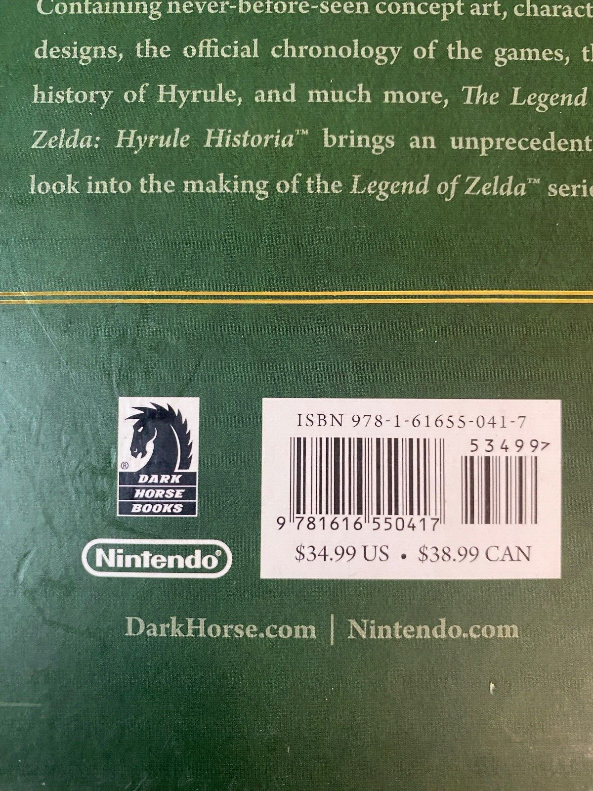 Nintendo The Legend Of Zelds Hyrule Historia Hardcover Book Dark Horse Books