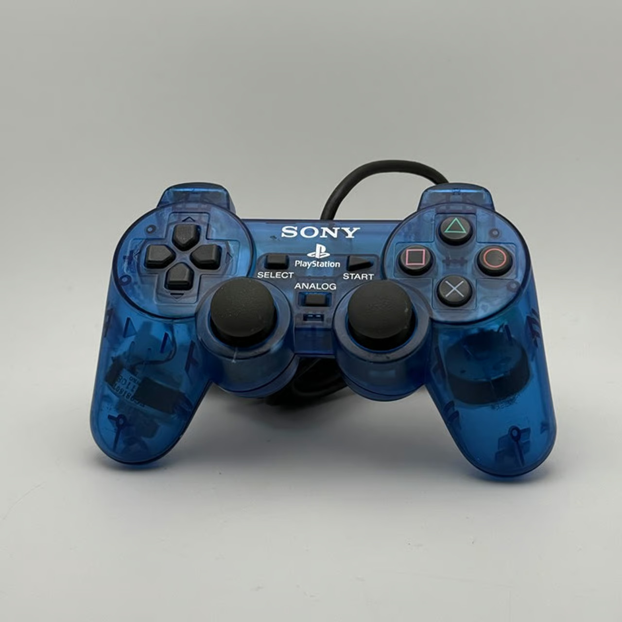 Clear Ocean Blue Playstation 2 DS 2 Controller [TESTED/WORKS] Crack on grip