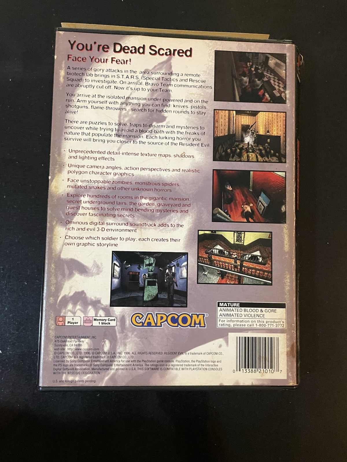 Resident Evil Longbox Sony PlayStation 1, 1996