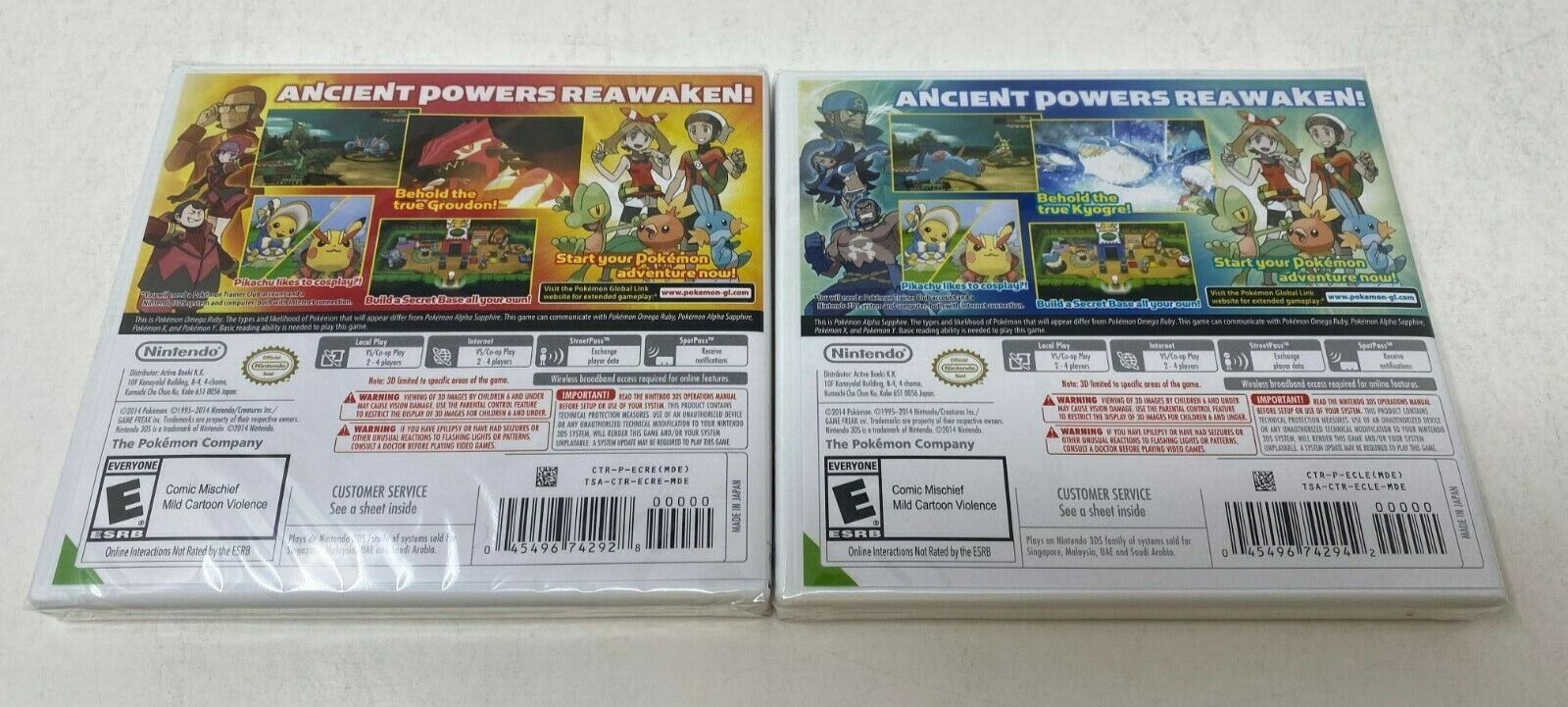 Pokemon Omega Ruby Alpha Sapphire Nintendo 3DS Games Brand New & Factory Sealed!
