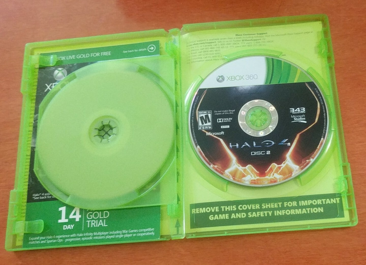Halo 4 Microsoft Xbox 360 Studios 343 Industries Havok Dolby Digital Mature