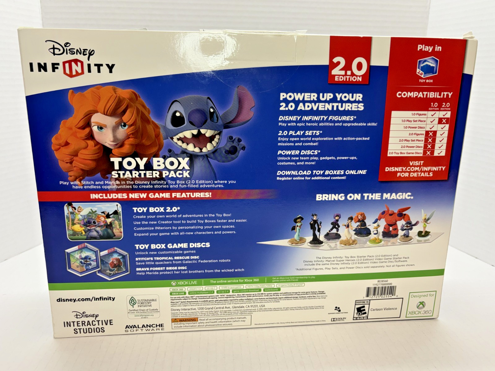 Disney Infinity Toy Box Starter Pack 2.0 (Xbox 360) – Stitch & Merida (Open Box)