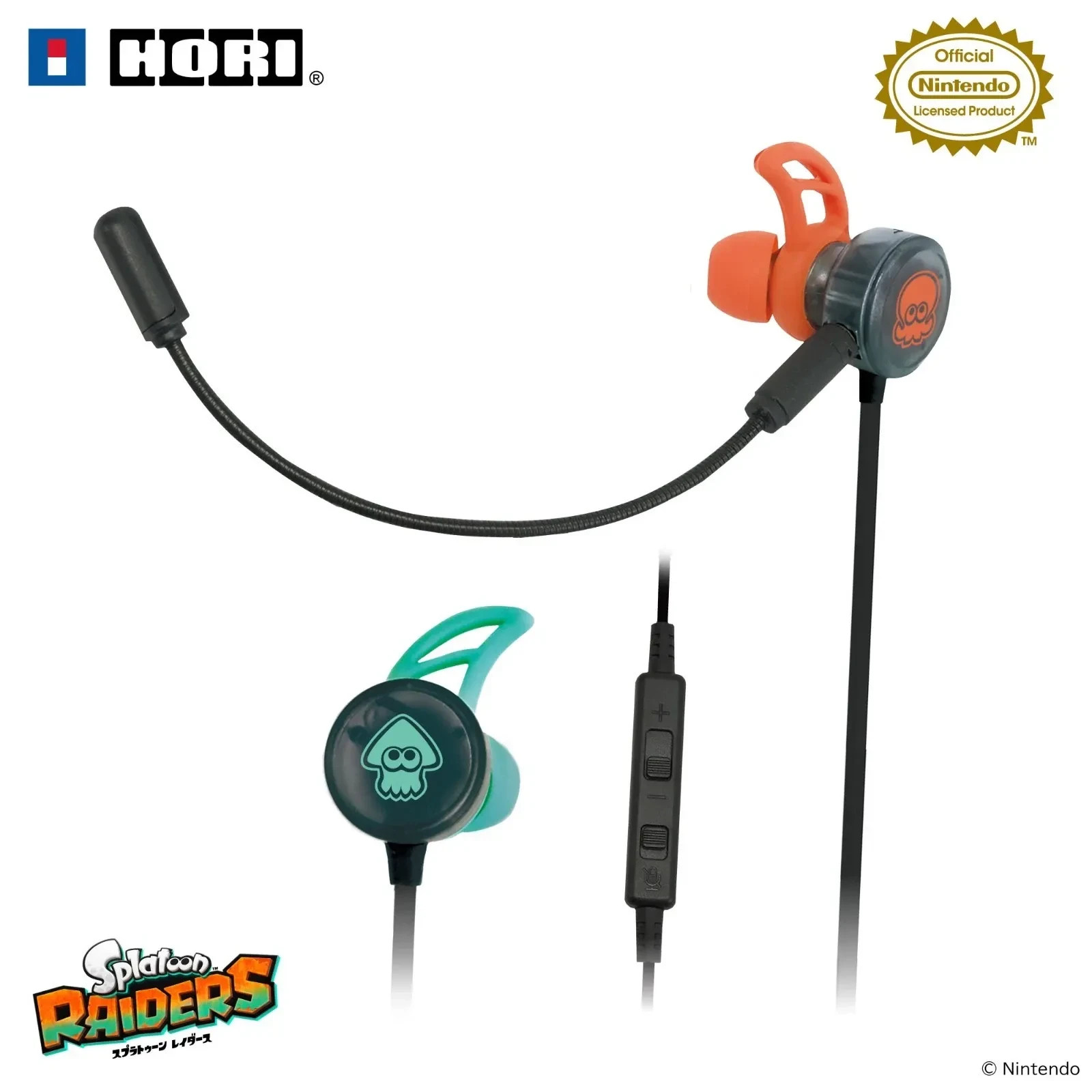 Splatoon Raiders Gaming Headset In-Ear for Nintendo Switch 2 Official HORI PSL