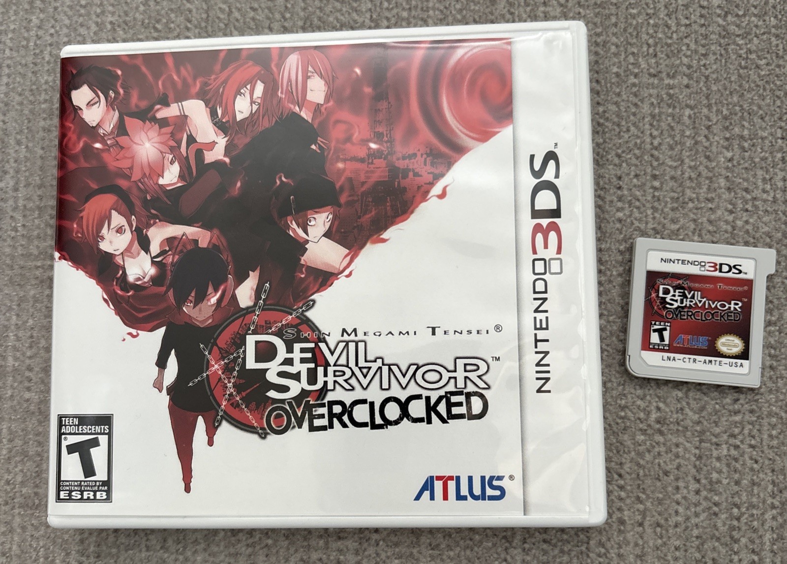 Shin Megami Tensei: Devil Survivor Overclocked (Nintendo 3DS, 2011) No Manual