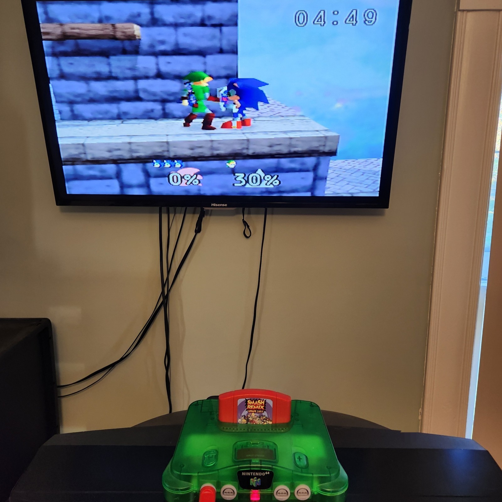 Smash Remix v2.0.1 – Nintendo 64 – Red Cart, Tested & Working