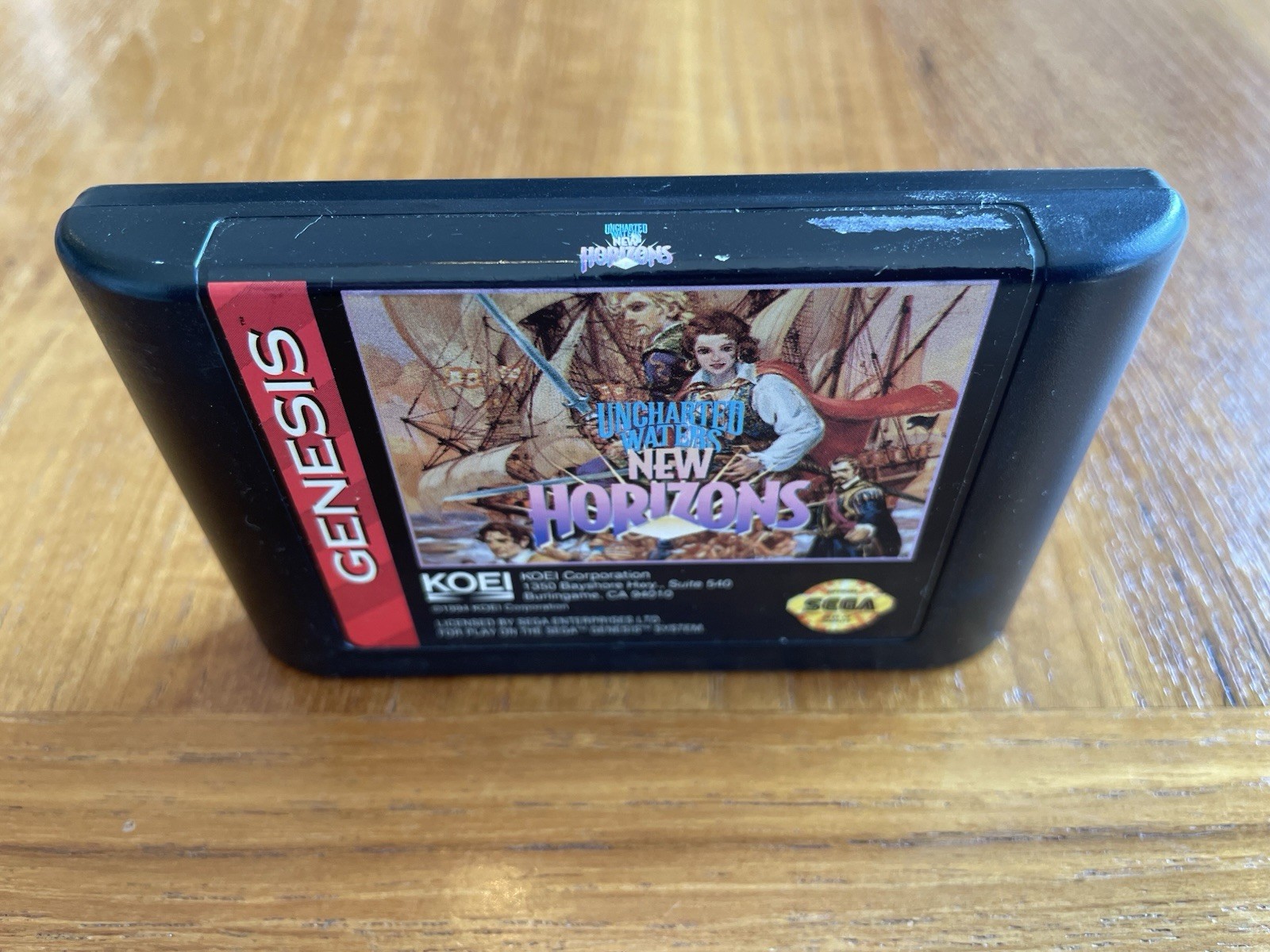 Uncharted Waters New Horizons Sega Genesis Rare! Authentic Free Shipping!!