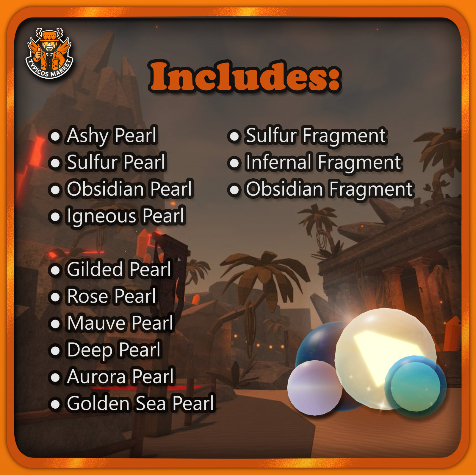 [FISCH] – Igneous Rupturer Rod – [All 11 Pearls and 3 Fragments Included🌋]