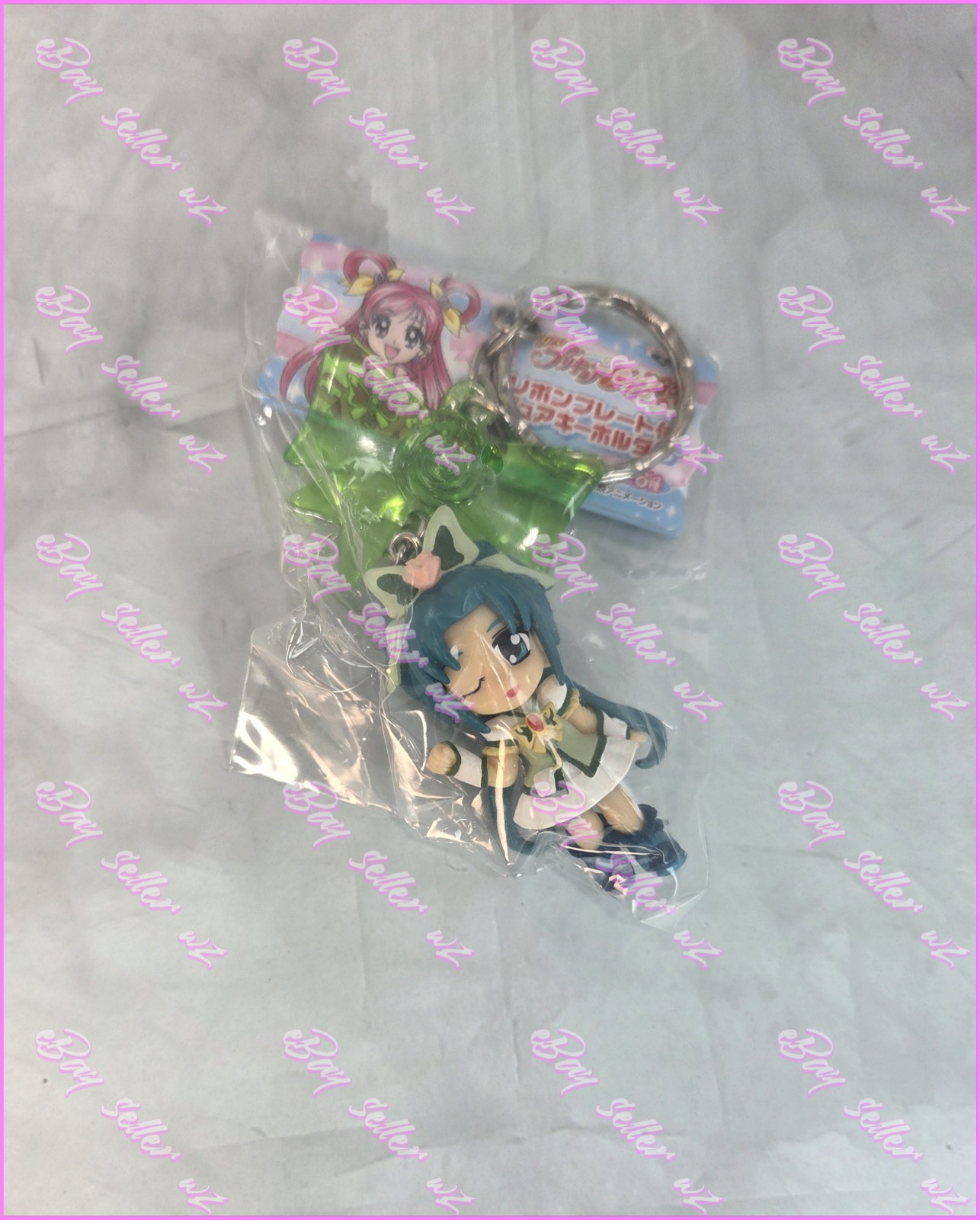 Cure Mint Ribbon Plate Figure Keychain Strap Pretty Cure Yes Precure 5 Go Go