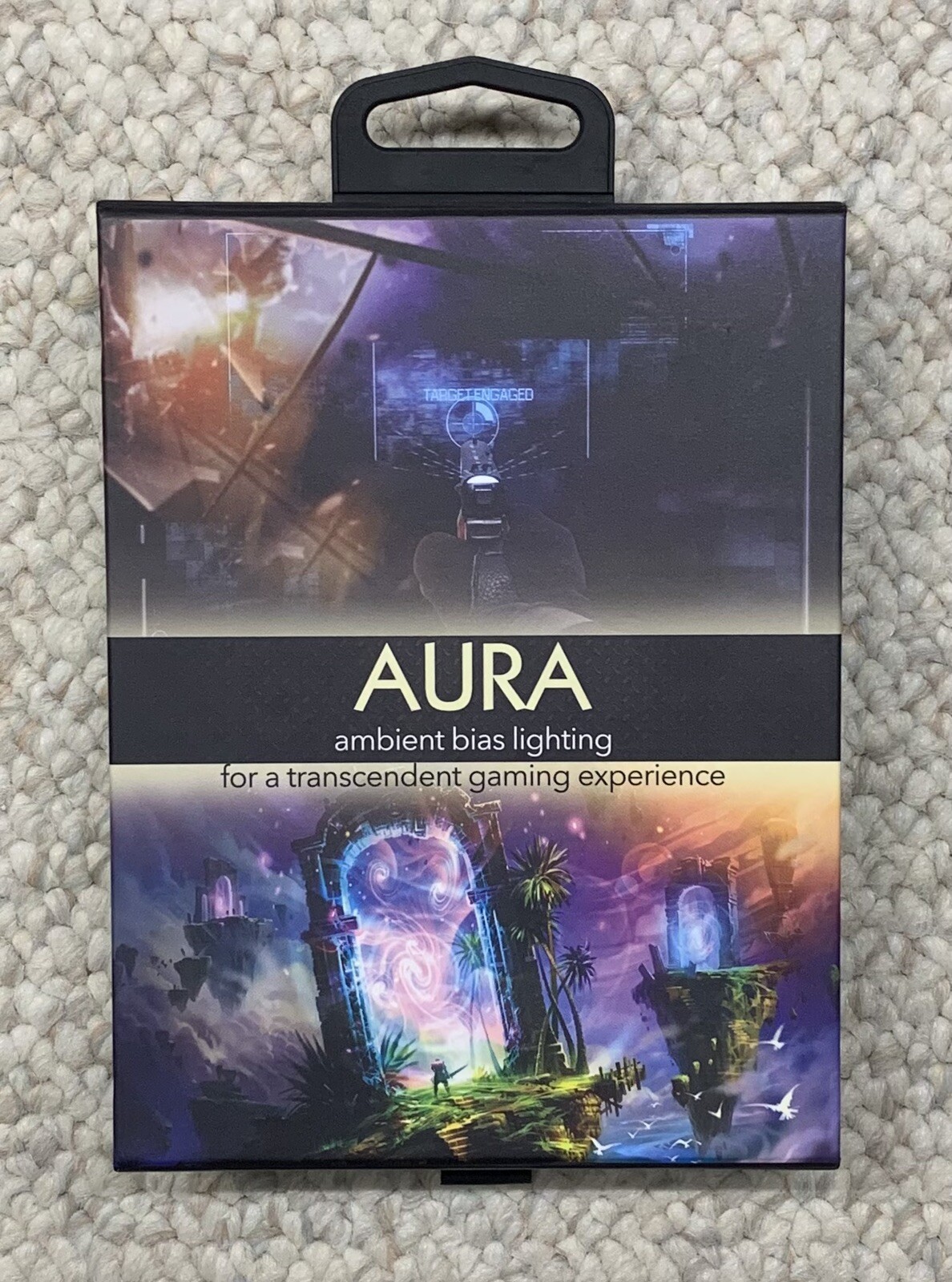 AURA Ambient Bias Lighting Television Gaming 6500K LED LIGHTS USB Controller TV
