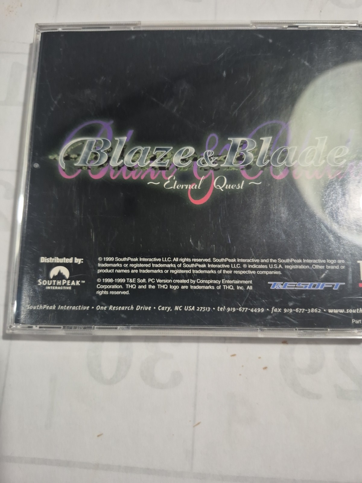 Blaze & Blade Eternal Quest – PC CD-ROM THQ RPG 1999