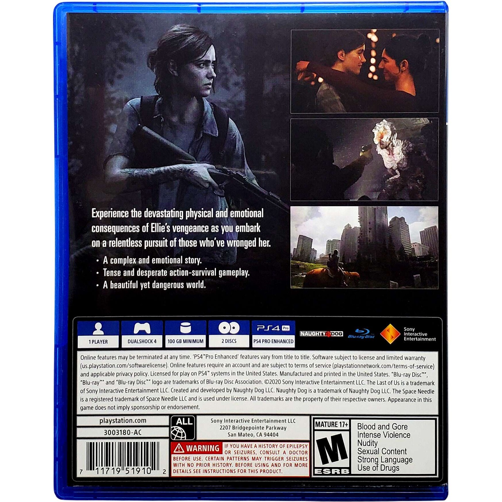 The Last Of Us Part II – Sony Playstation 4 Pristine Tested Authentic