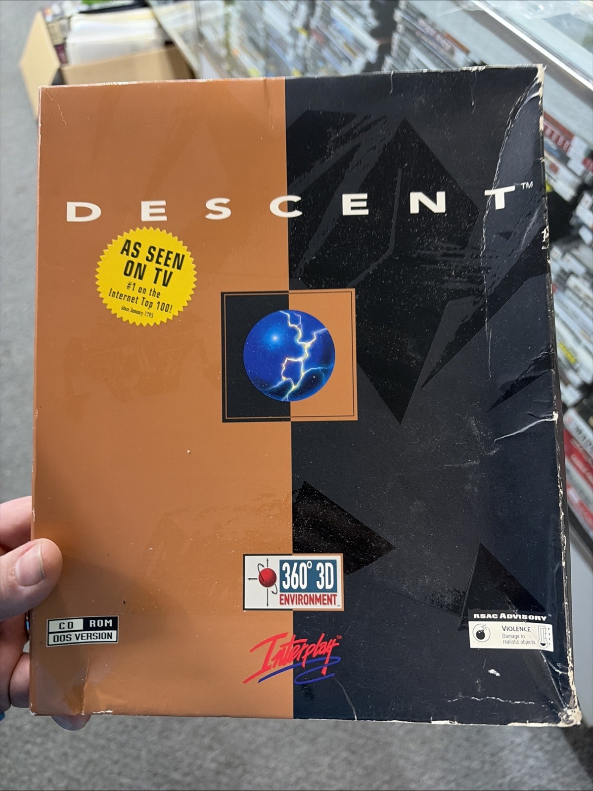 Descent Big Box PC 1995 Complete Interplay Parallax