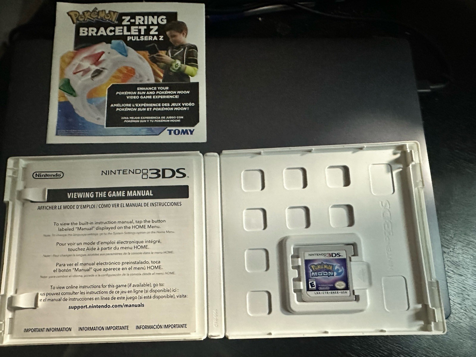 Nintendo Pokémon Moon Nintendo 3DS Game 2016 E-Everyone NTSC-U/C Manual. Tested
