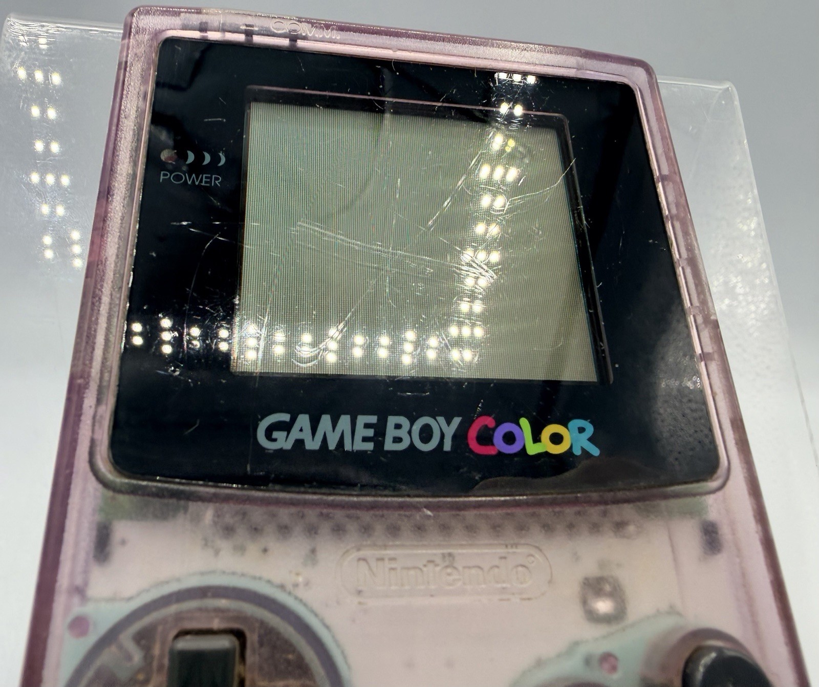 Nintendo 1998 Game Boy Color CGB-001 Atomic Translucent Purple – FOR PARTS
