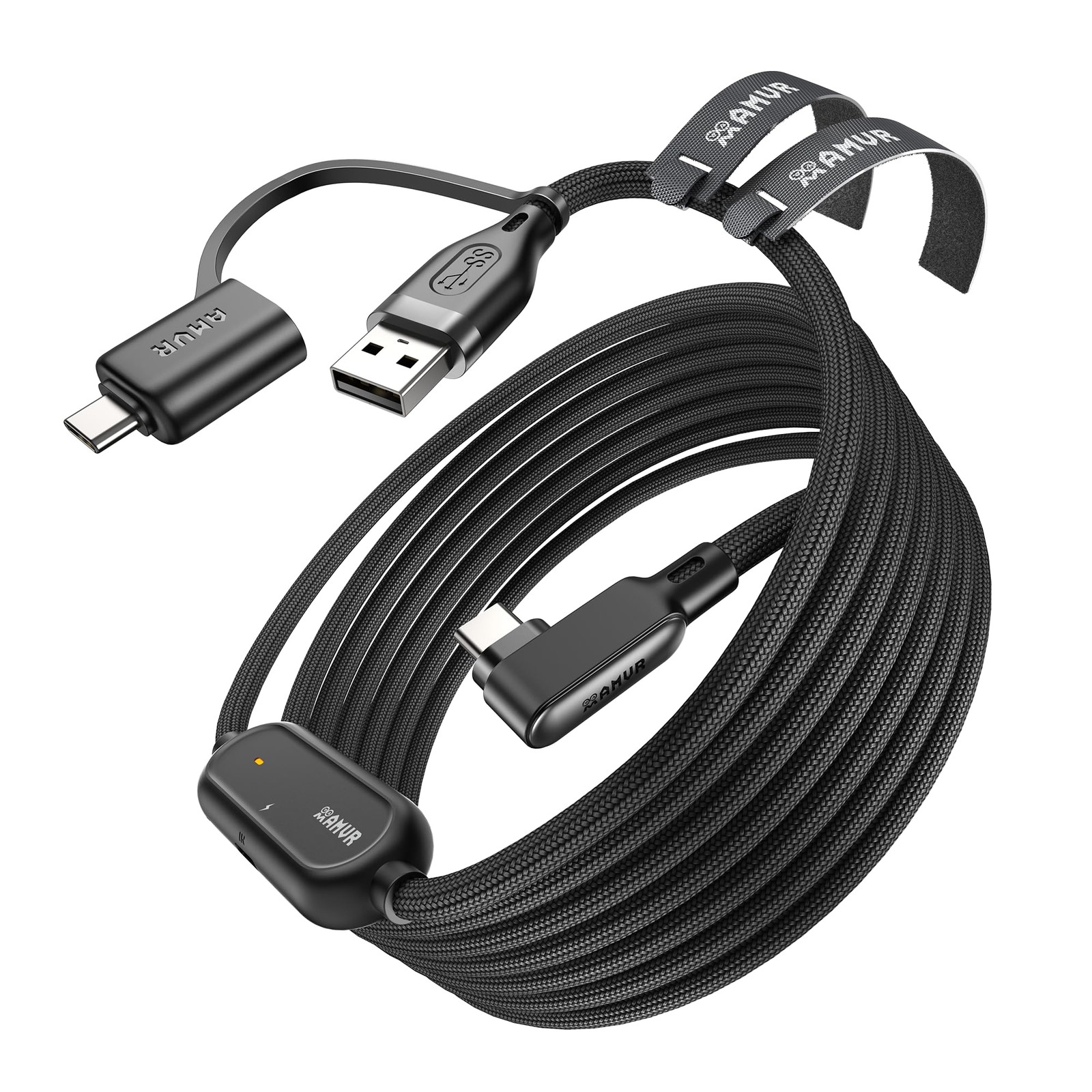 AMVR 16FT Link Cable for Meta Quest 3 3S 2 Pico 4 USB 3.0 PCVR Charging Cord