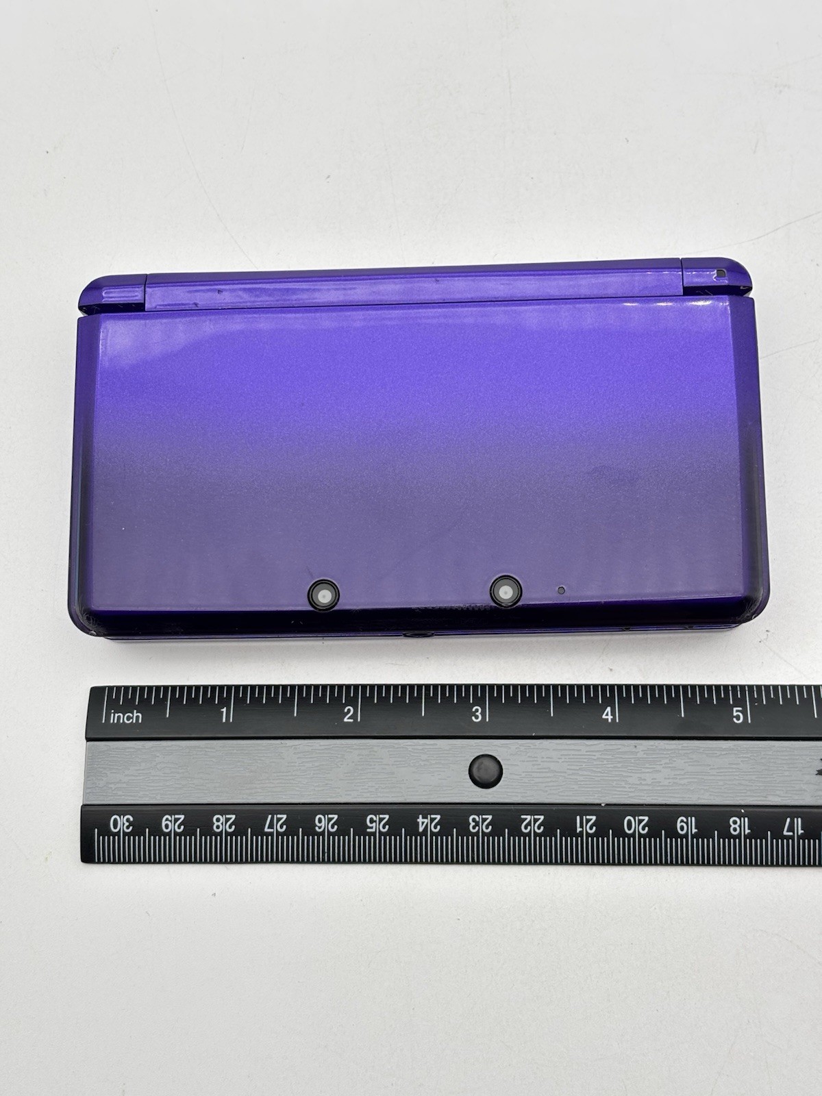 Nintendo 3DS Midnight Purple Handheld Console System Charger Tested & Working