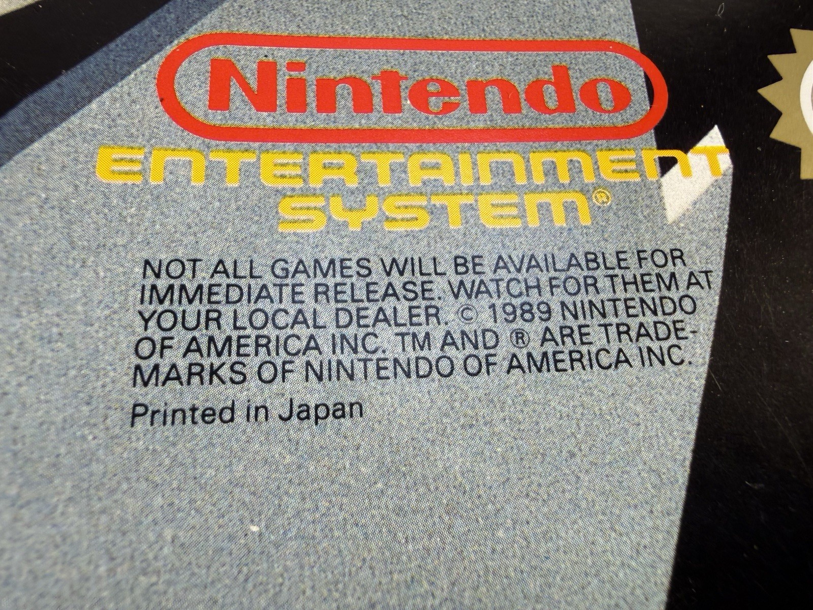 Now Your Playing With Power Original Nintendo Console NES Poster +Promotional